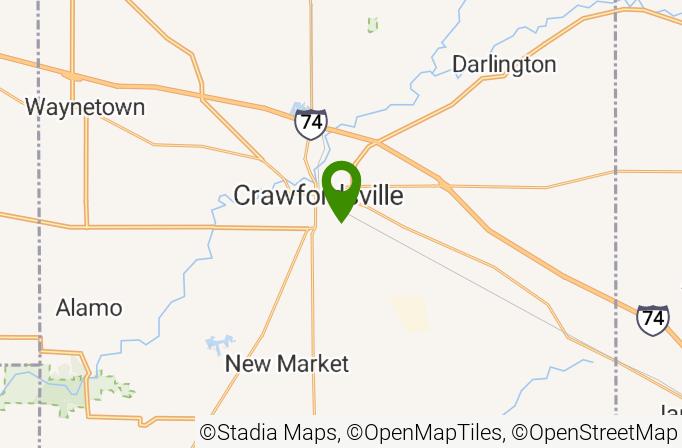 Crawfordsville Golf Course Map