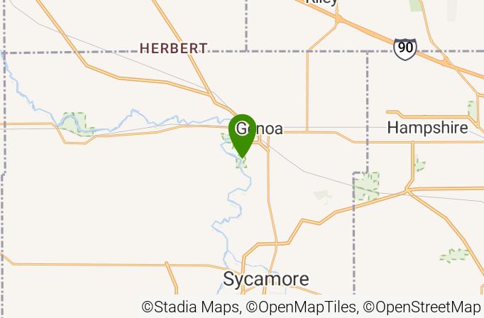 The Oak Club of Genoa Map