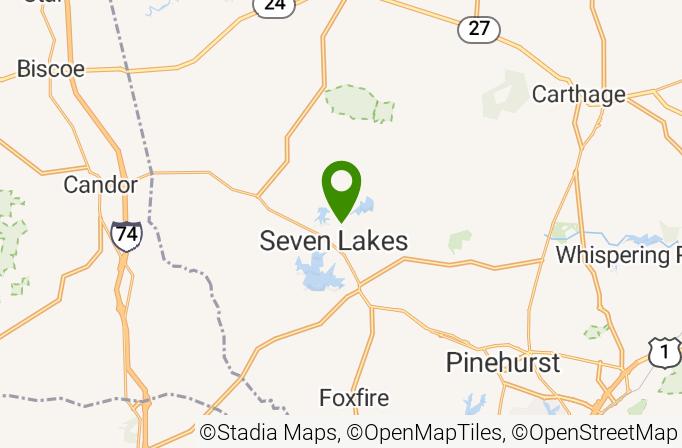 7 Lakes Golf Club Map