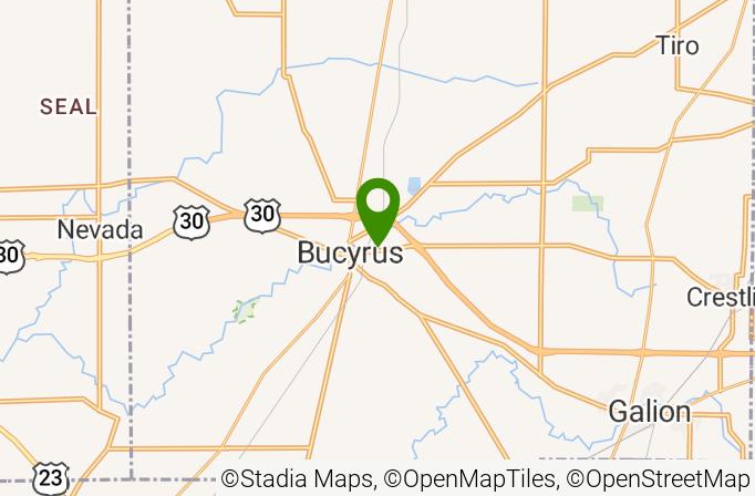 The Golf Club of Bucyrus Map