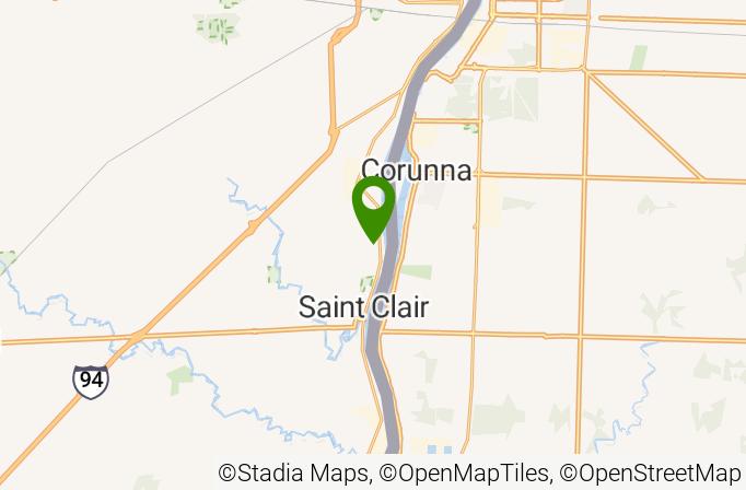 St. Clair Golf Club Map