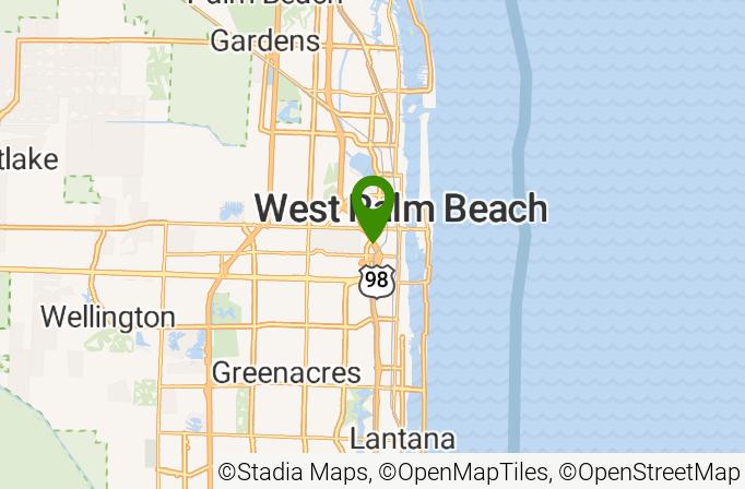 DoubleTree Hotels and Palm Beach National Golf and Country Club Map