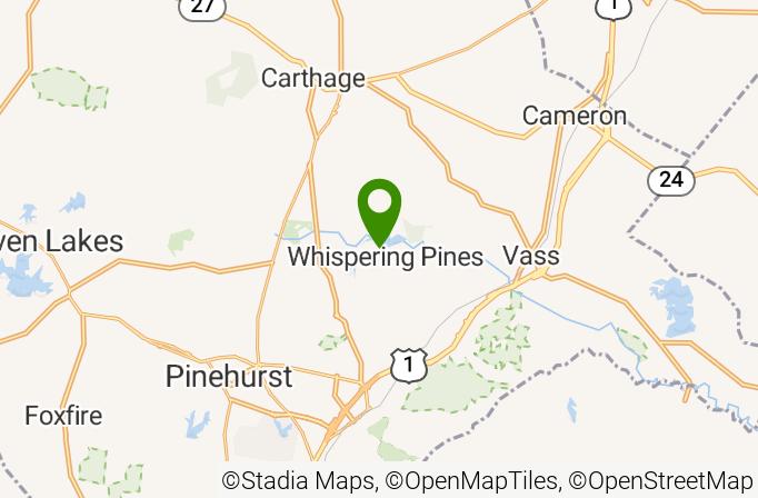 Country Club of Whispering Pines Map