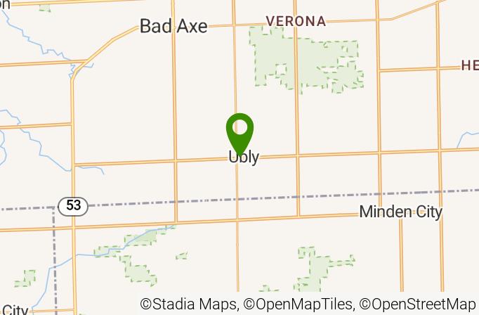 Ubly Heights Golf and Country Club Map