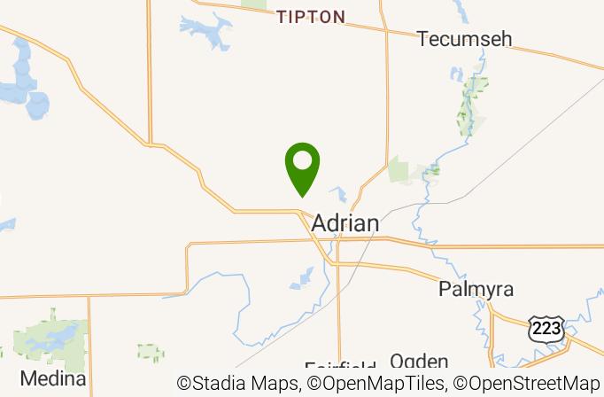 Hills of Lenawee Golf Club Map