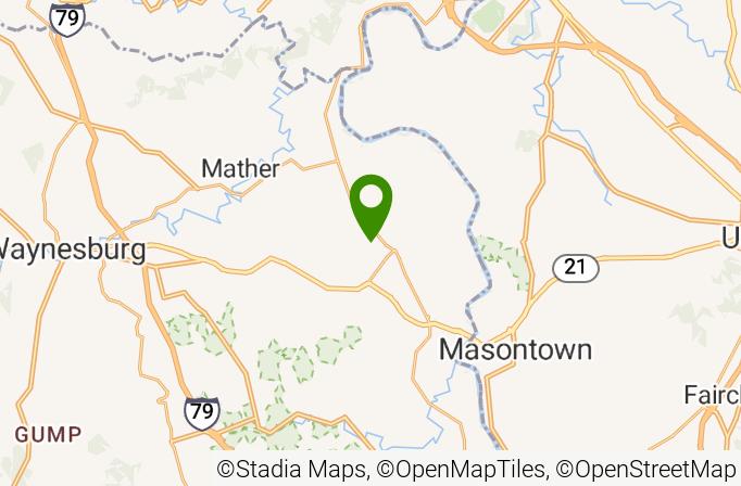 Carmichaels Golf Club Map