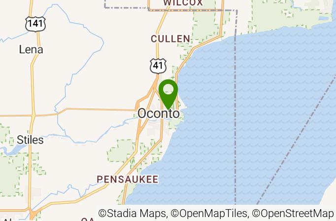 Oconto Golf Club Map