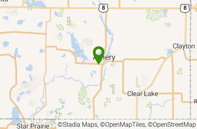 The Amery Golf Club Map