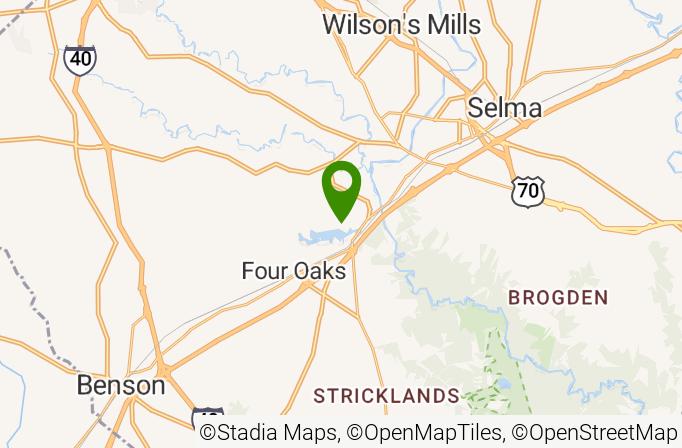 Country Club of Johnston County Map