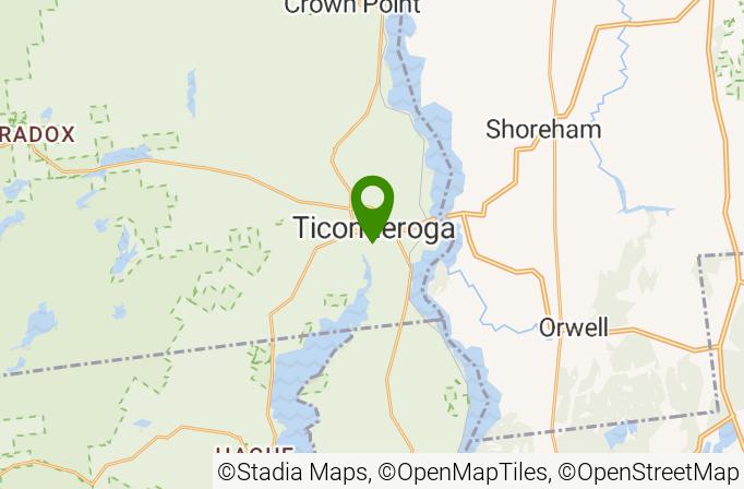 Ticonderoga Golf Course Map