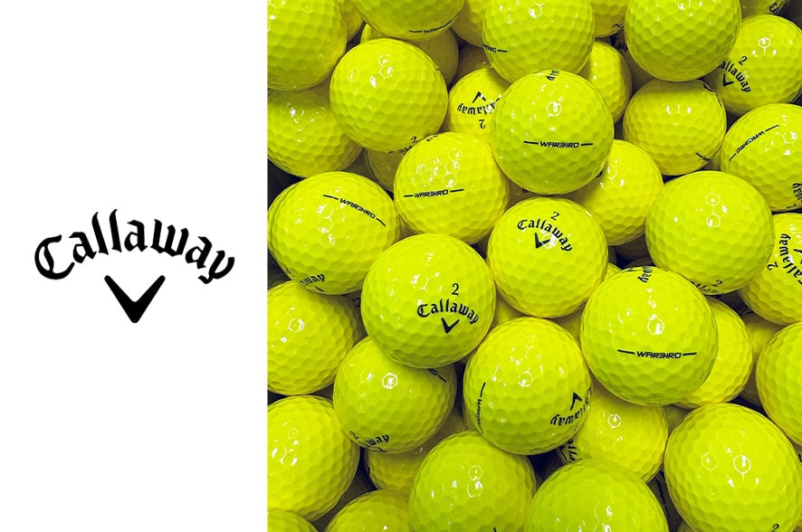 Six Dozen Yellow Callaway Warbird Golf Balls