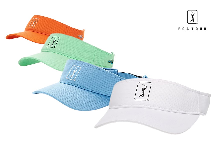 2-Pack of PGA Tour Airflux Mesh Adjustable Visors