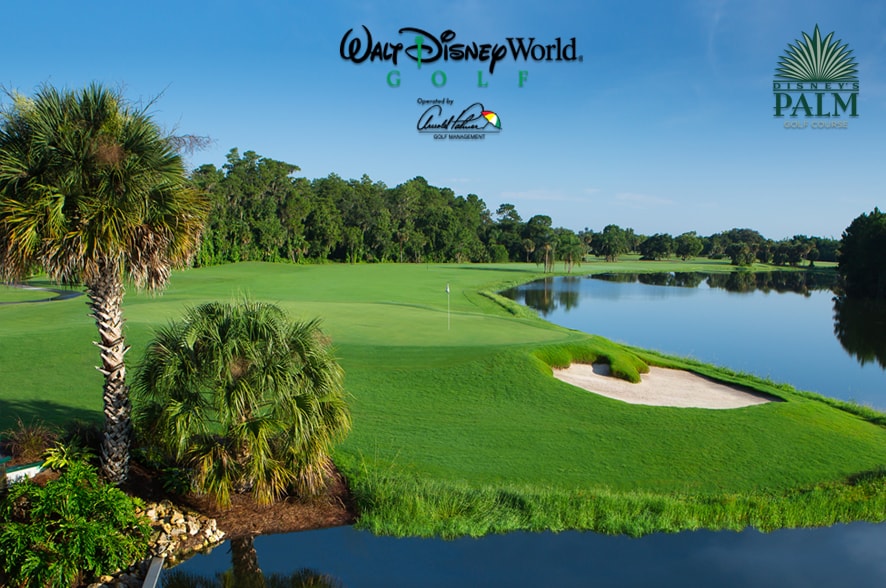 18 Holes with GPS Cart, Range Balls, 2-for-1 Beverage Voucher and a Bounce-Back Coupon at <i>Disney's Palm</i> Golf Course