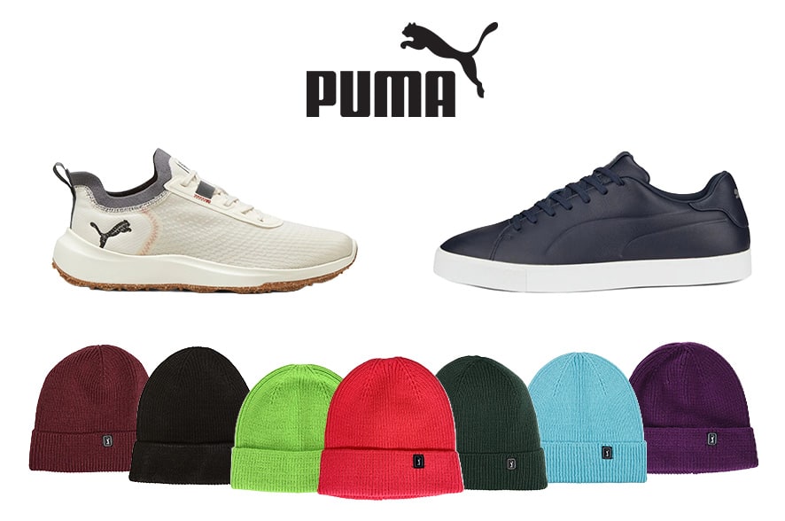 One Pair of Puma Golf Shoes PLUS a PGA Tour Beanie Hat