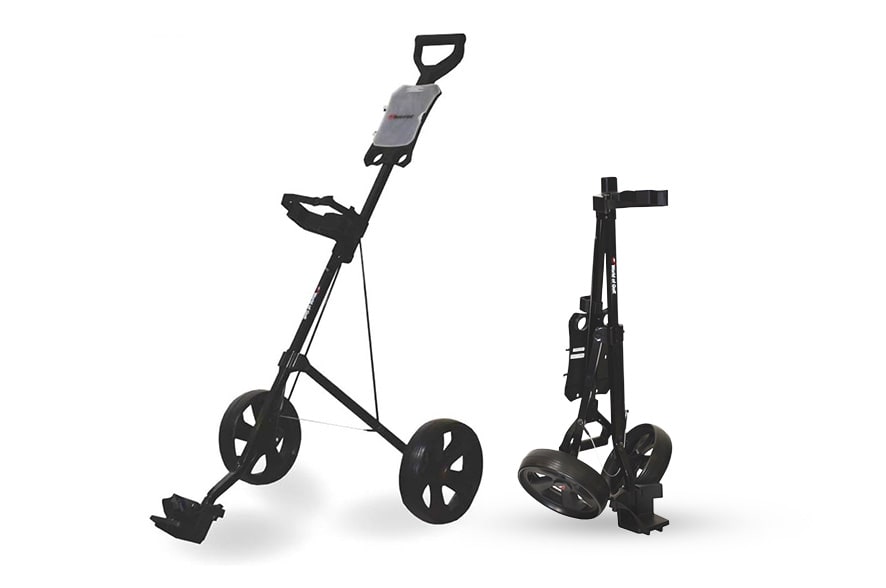 One Jef World of Golf Deluxe Steel Pull Cart