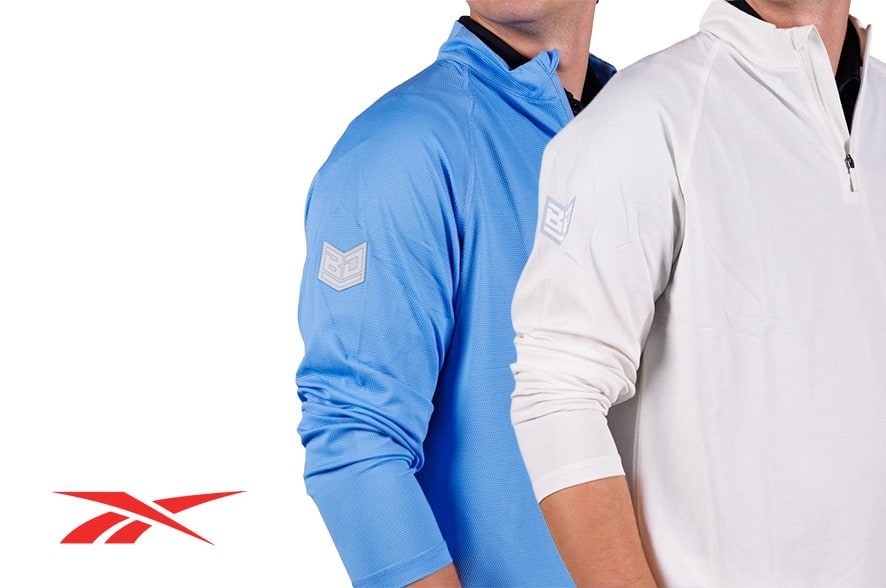 One Reebok Bryson DeChambeau Thermal Jacquard 1/4 Zip Pullover